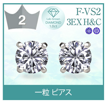 未使用♦️ラボグロウン ダイヤ♦️大粒 合計2ct♦️ペンダント トップ ピアスセット Solitaire Earrings | ラボグロウンダイヤモンド ピアス