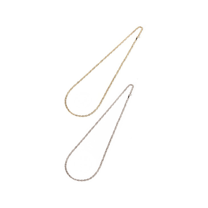 楽天市場】ゴールド 極太ネックレス ワイド チェーン 18k gp 金