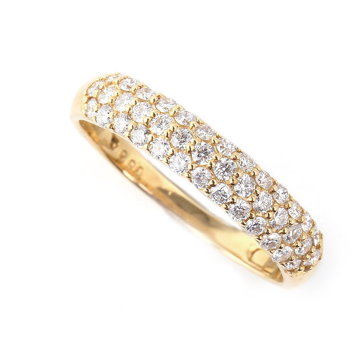 ダイヤモンド リング 指輪 18金 レディース パヴェ パヴェリング 0.3ct K18 ダイヤリング Jewelry Studio PLUSTER  ジュエリースタジオ プラスター