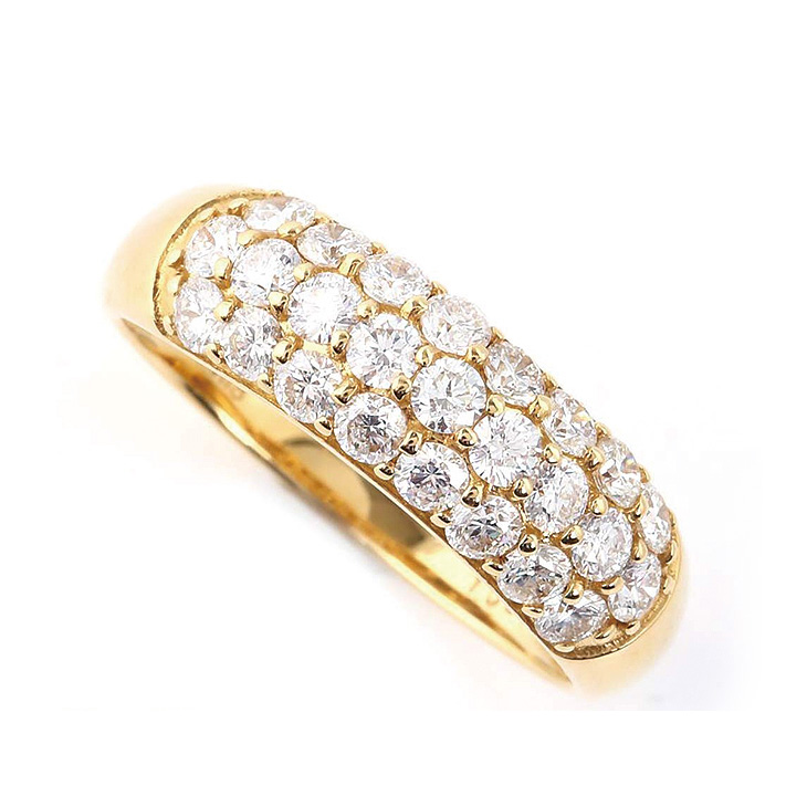 59400円 品質一番の K18YG ダイヤモンド リング 指輪