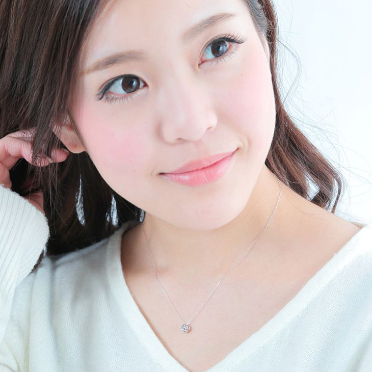 ダイヤモンド ネックレス レディース 一粒 K18 ダイヤネックレス
